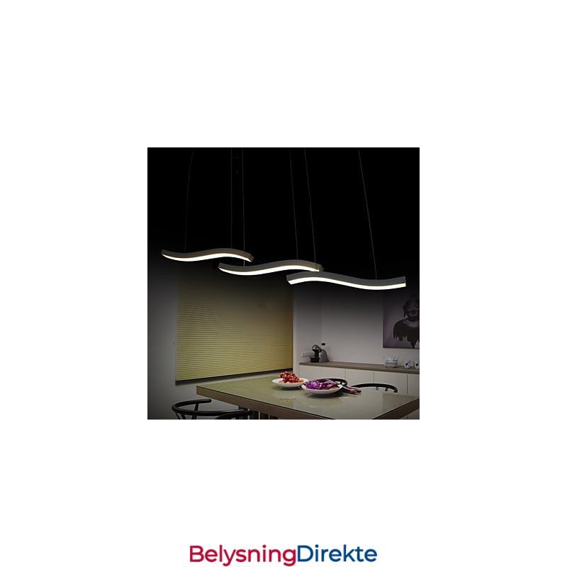 Bølget Design, Moteriktig, Enkel Akryl Anhengslampe