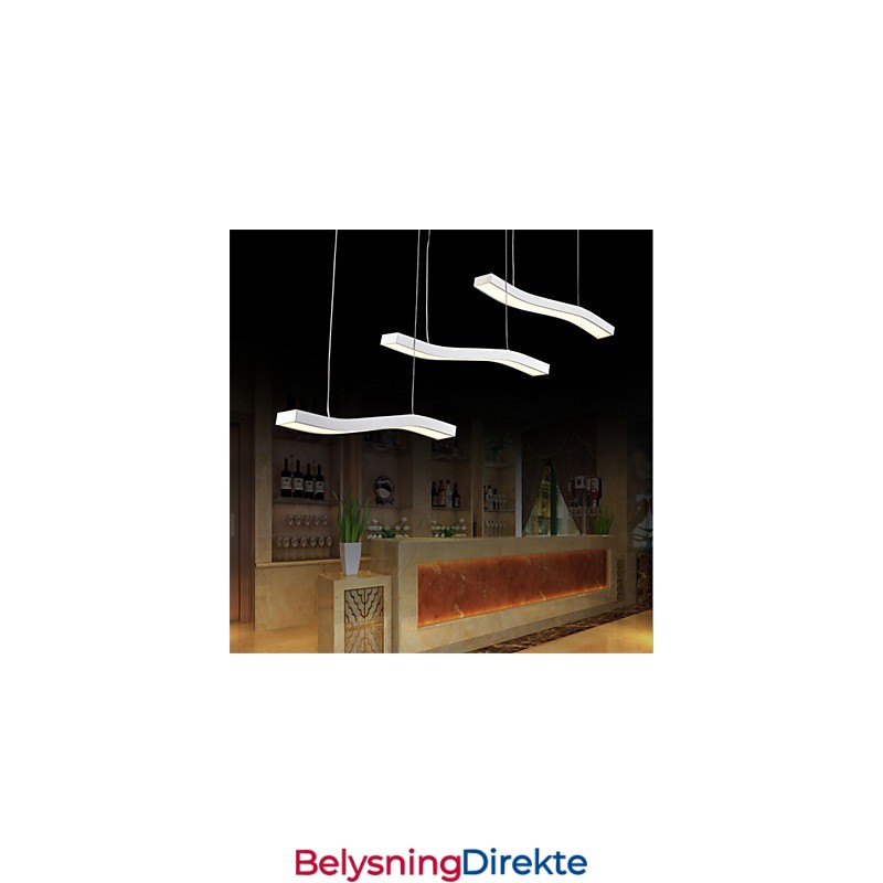 Bølget Design, Moteriktig, Enkel Akryl Anhengslampe