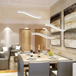 Bølget Design, Moteriktig, Enkel Akryl Anhengslampe