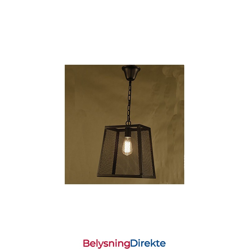 En Nettdeksel Retro Industriell Vindkafé Smidd Jernlysekrone