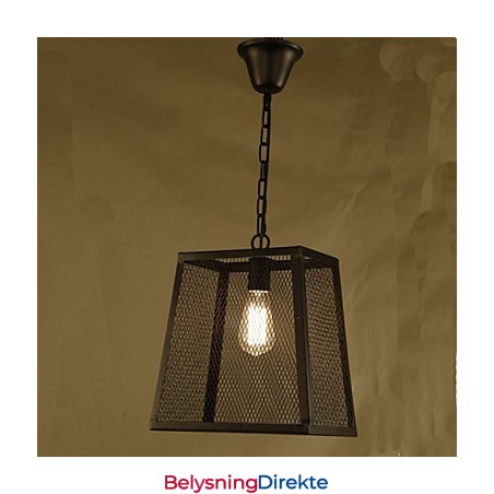 En Nettdeksel Retro Industriell Vindkafé Smidd Jernlysekrone