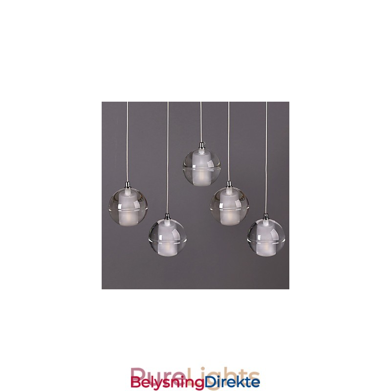 1 Lys Krystallglass Stein Pendellampe Kafé Pendellampe Dekorativ Pendelbelysning