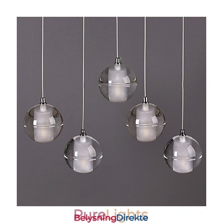 1 Lys Krystallglass Stein Pendellampe Kafé Pendellampe Dekorativ Pendelbelysning