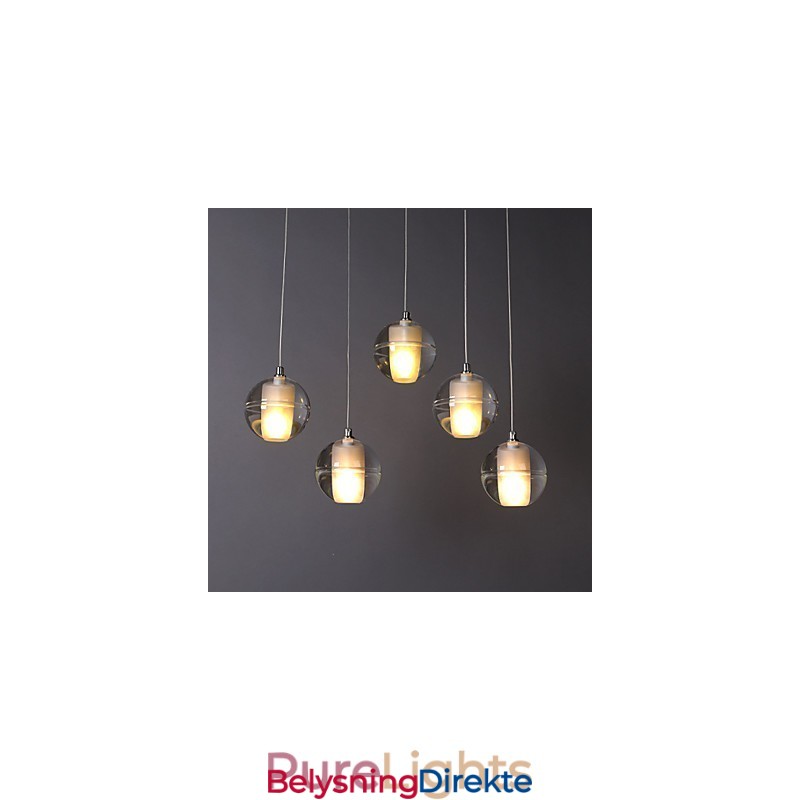 1 Lys Krystallglass Stein Pendellampe Kafé Pendellampe Dekorativ Pendelbelysning