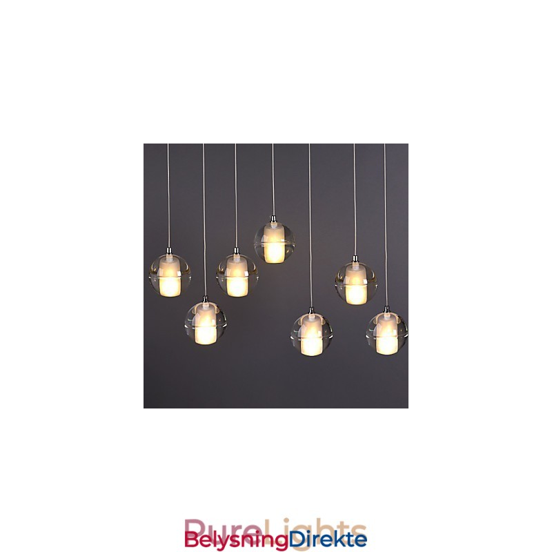 1 Lys Krystallglass Stein Pendellampe Kafé Pendellampe Dekorativ Pendelbelysning