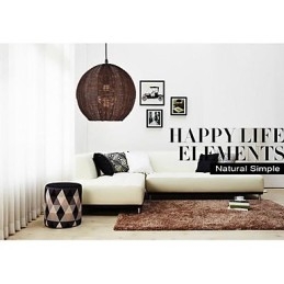 Moderne Og Moderne Lanterne Landlig Globeformet Metallpendellampe