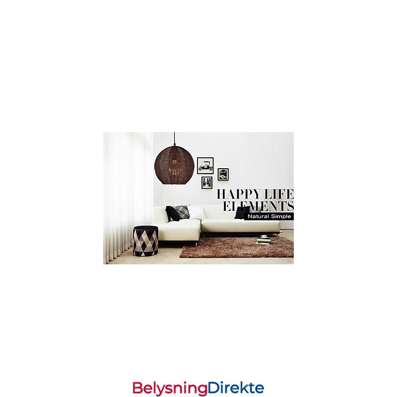 Moderne Og Moderne Lanterne Landlig Globeformet Metallpendellampe