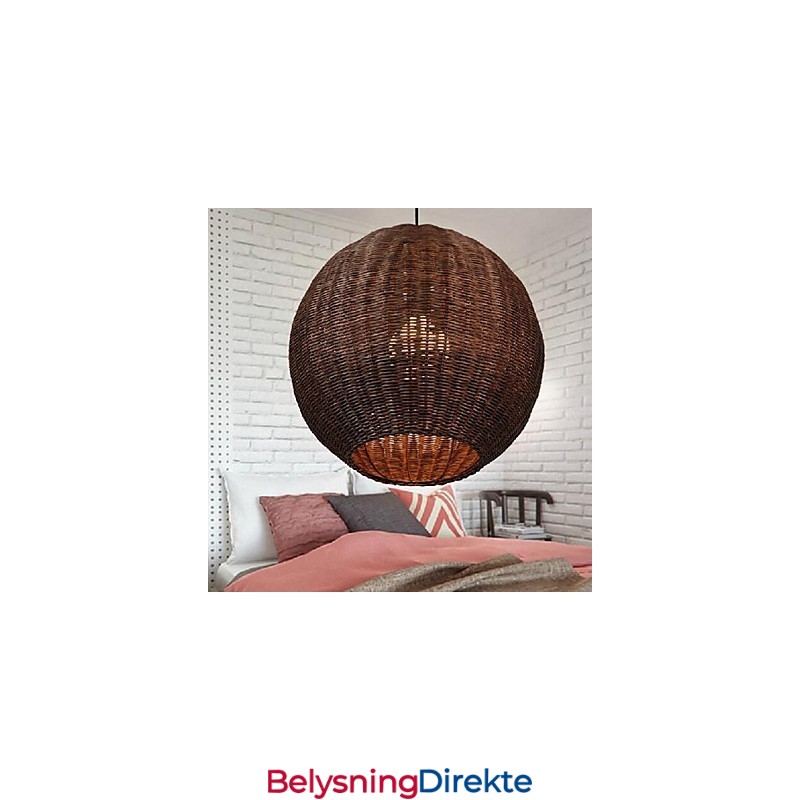 Moderne Og Moderne Lanterne Landlig Globeformet Metallpendellampe