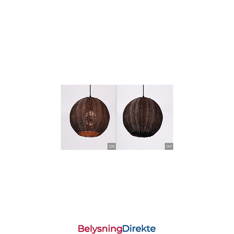 Moderne Og Moderne Lanterne Landlig Globeformet Metallpendellampe