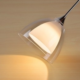 Lysende Tolags Pendeløylampe I Klart Glass I Polert Krom