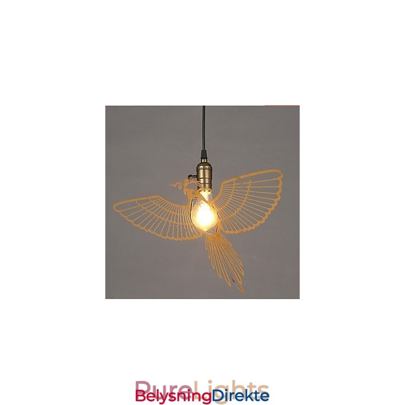 Retro Papirkutt Kunst Fugleplettering