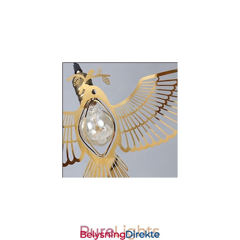 Retro Papirkutt Kunst Fugleplettering