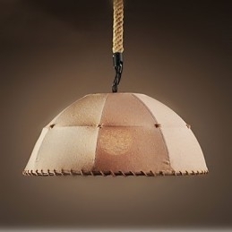 Kontraktert Nordisk Vintage Linens Hamptau Amerikansk Landlig Droplight-Lampe