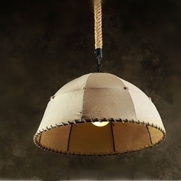 Kontraktert Nordisk Vintage Linens Hamptau Amerikansk Landlig Droplight-Lampe