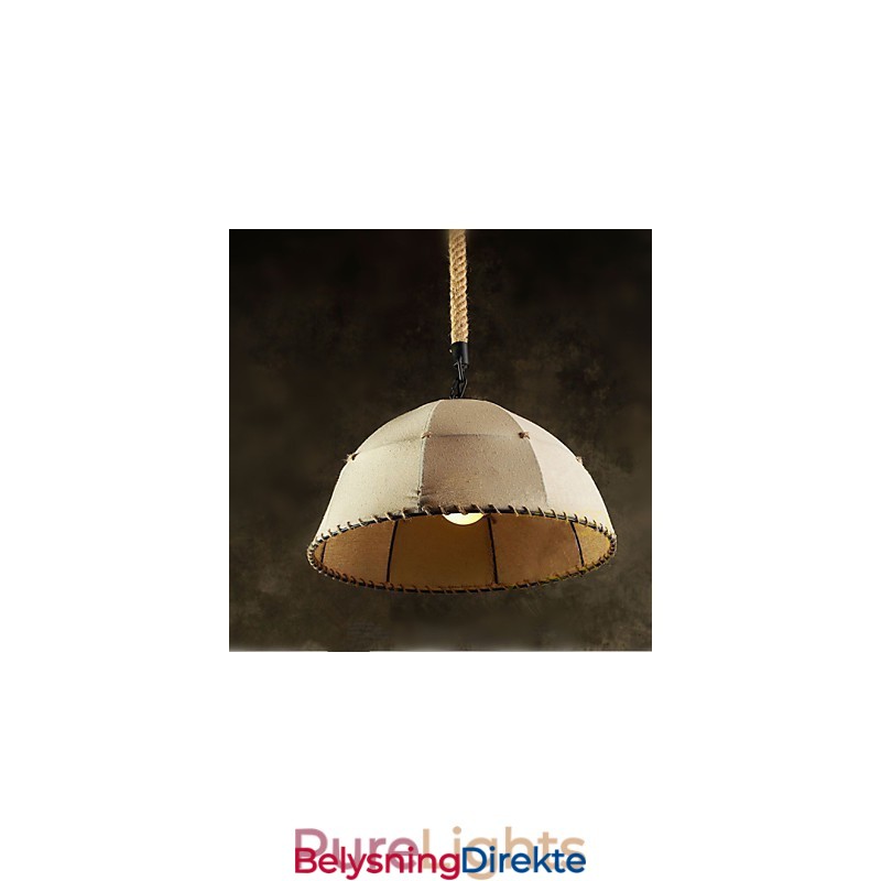 Kontraktert Nordisk Vintage Linens Hamptau Amerikansk Landlig Droplight-Lampe