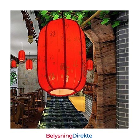 Archaize Saueskinn Røde Lanterner Veranda Droplight Lampelys