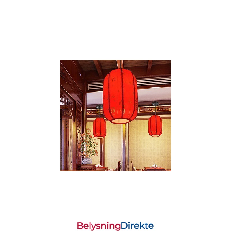 Archaize Saueskinn Røde Lanterner Veranda Droplight Lampelys