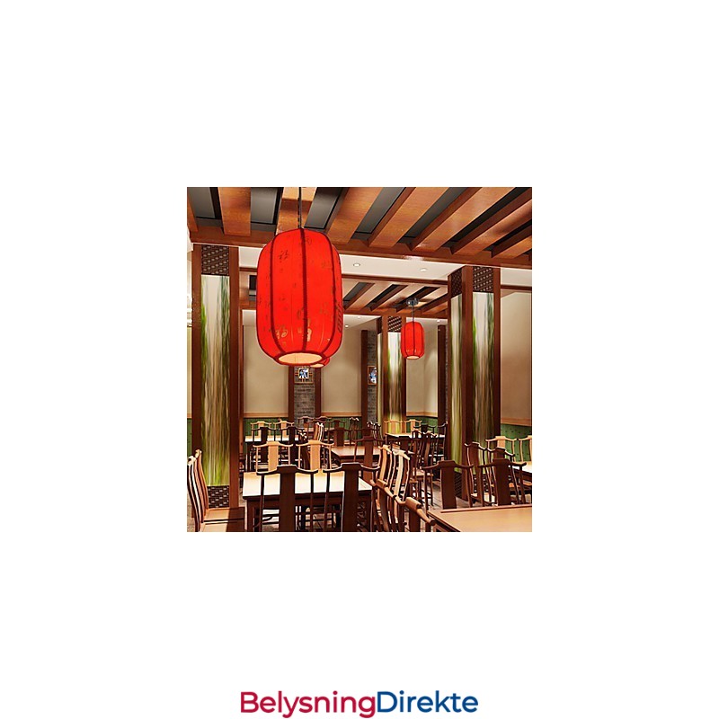 Archaize Saueskinn Røde Lanterner Veranda Droplight Lampelys