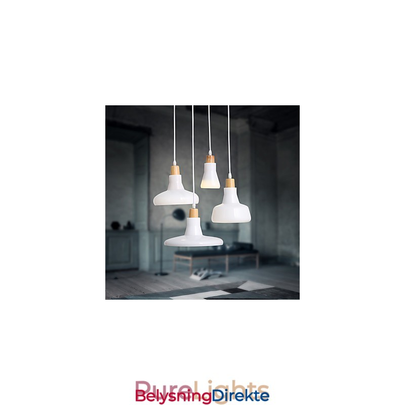 Kreativ Karakteristisk Pendellampe Med 4 Lys Og Jernskjerm