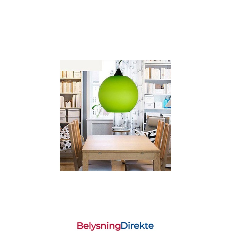 Enkel Motefarget Glasslysekronelys