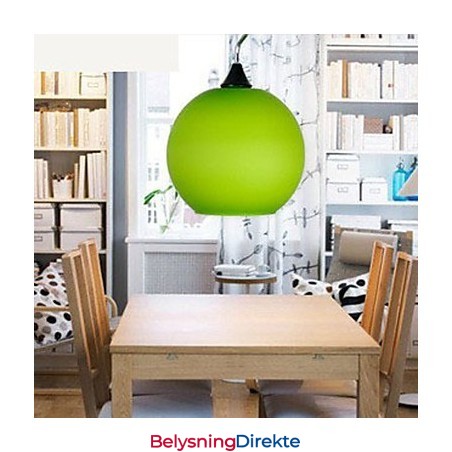 Enkel Motefarget Glasslysekronelys