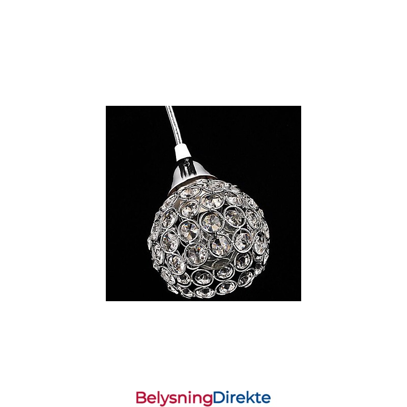 Moderne Og Moderne Krystallbelagt Metallpendellampe