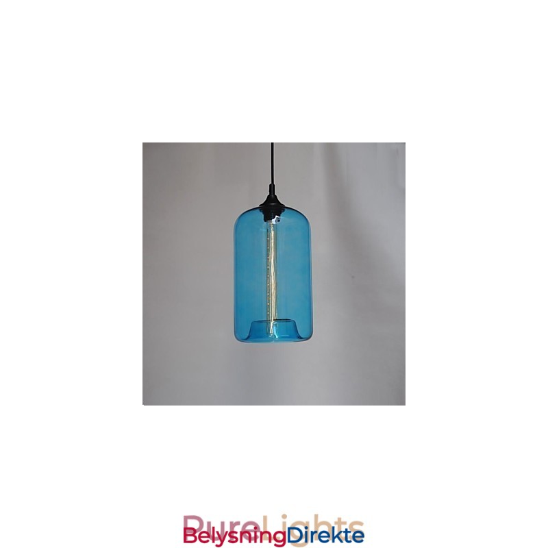 Flaskedesign Pendellampe Med 1 Lyskilde Og Gjennomsiktig Skjerm