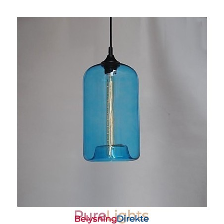 Flaskedesign Pendellampe Med 1 Lyskilde Og Gjennomsiktig Skjerm
