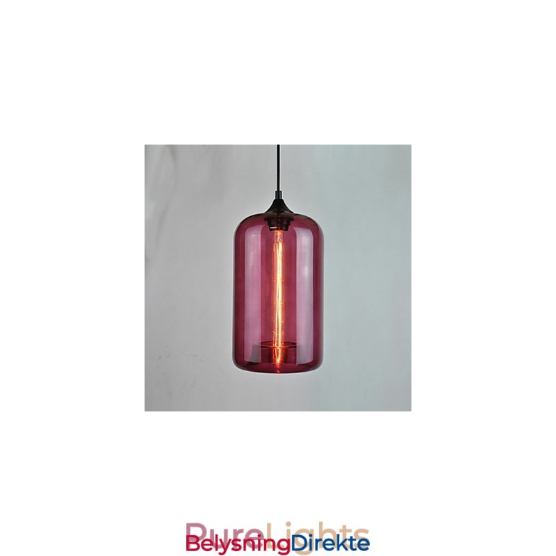 Flaskedesign Pendellampe Med 1 Lyskilde Og Gjennomsiktig Skjerm