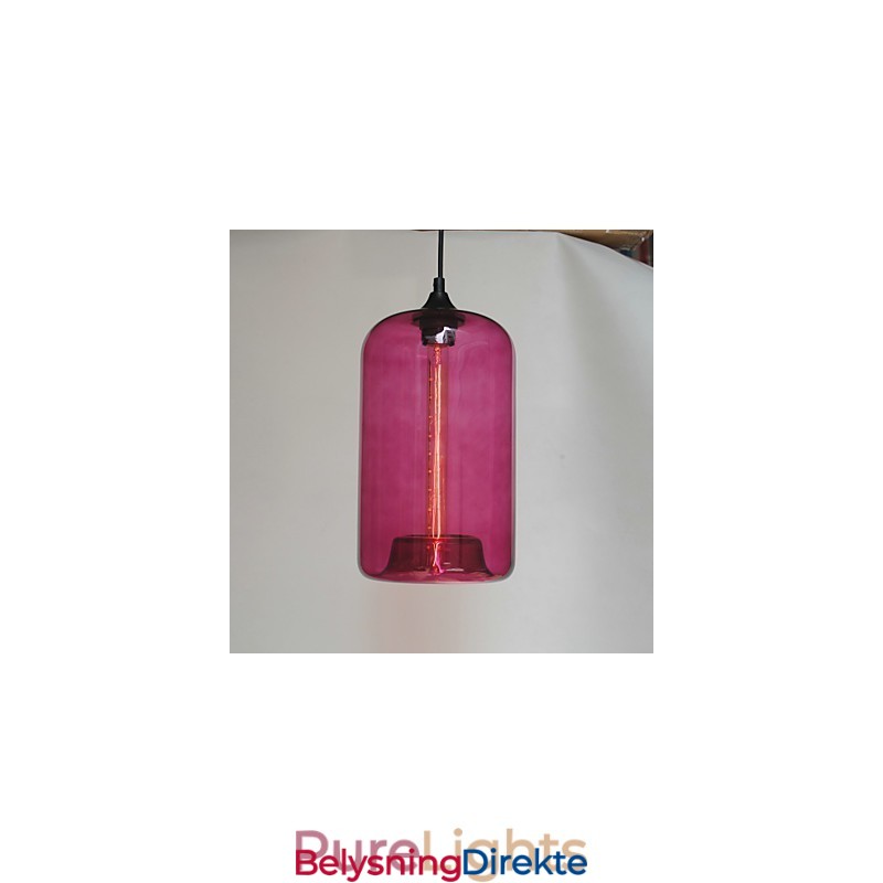 Flaskedesign Pendellampe Med 1 Lyskilde Og Gjennomsiktig Skjerm
