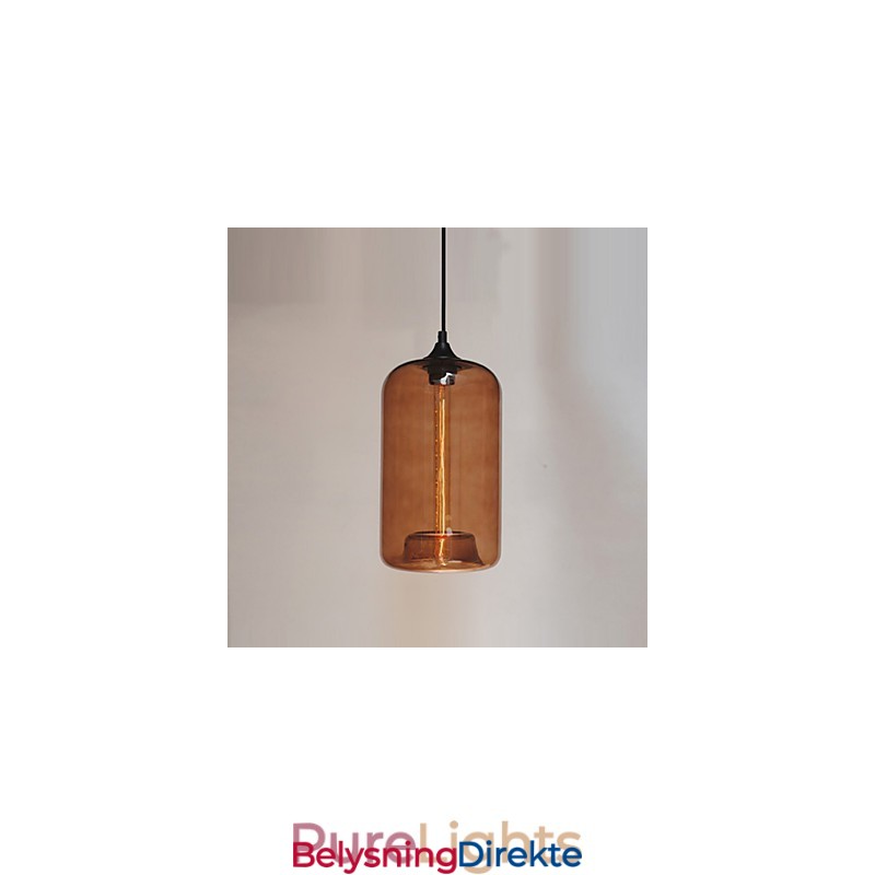 Flaskedesign Pendellampe Med 1 Lyskilde Og Gjennomsiktig Skjerm