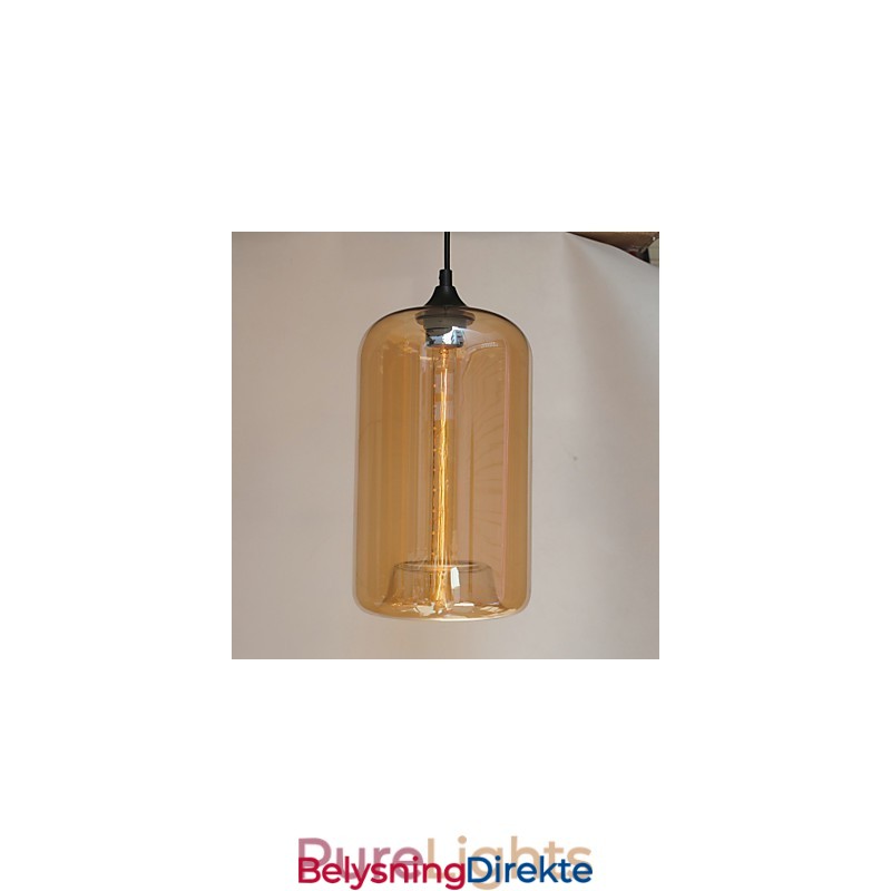 Flaskedesign Pendellampe Med 1 Lyskilde Og Gjennomsiktig Skjerm