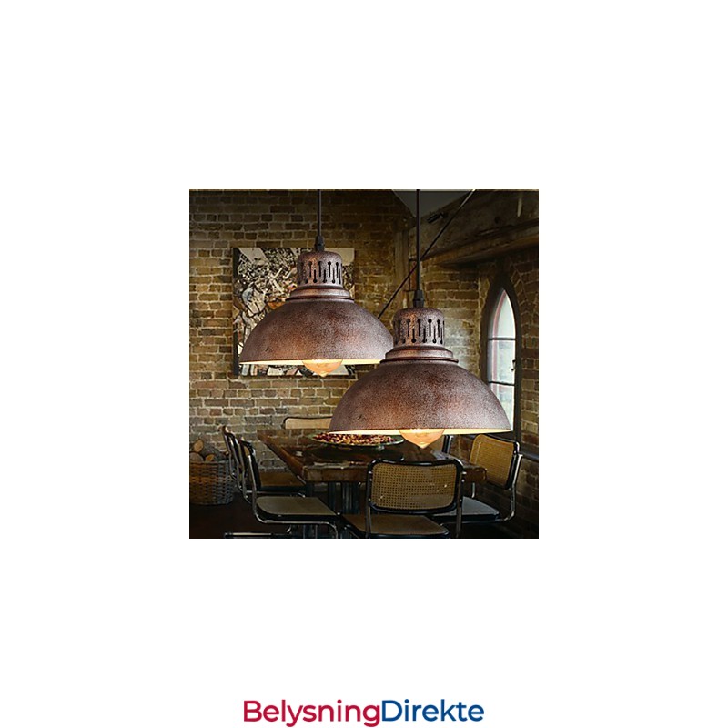 Retro Mini-Stil Maleri Metall Anhengslampe Utendørs