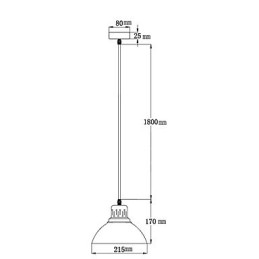 Retro Mini-Stil Maleri Metall Anhengslampe Utendørs