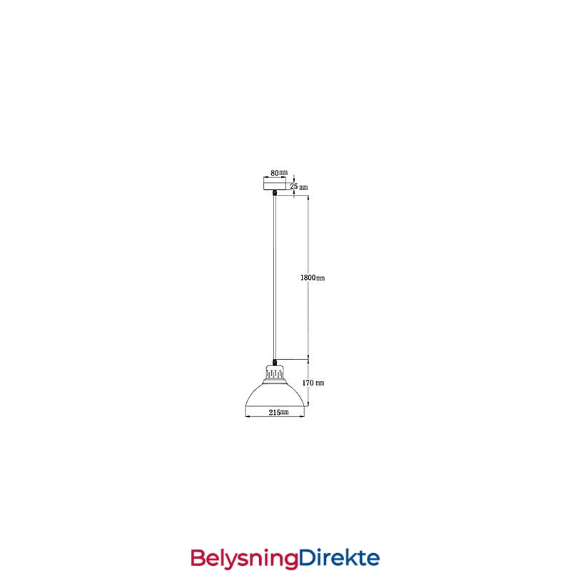 Retro Mini-Stil Maleri Metall Anhengslampe Utendørs