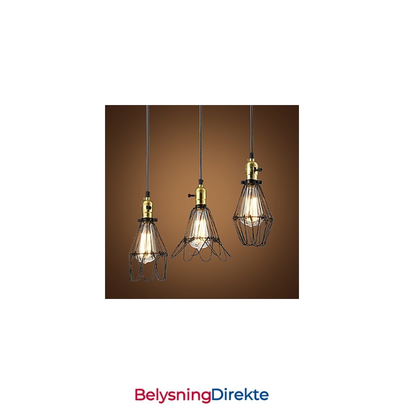 Tradisjonell Klassisk Vintage Retro Landlig Pendellampe