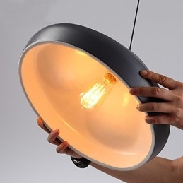 Vintage Retro Mini-Stil Maleri Metall Pendellampe