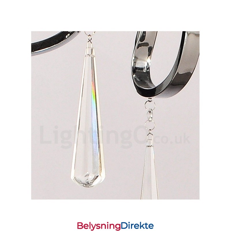 Moderne Samtids Tradisjonell Klassisk Rustikk Hytte Vintage Landlig Øy Krom Metalllysekrone