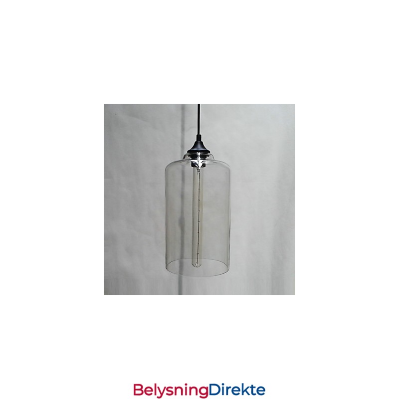 Flaskedesign Pendellampe Med 1 Lys, Konsis Jernmaling