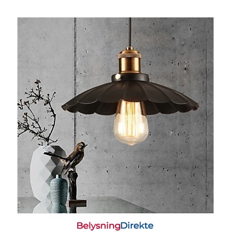 Unik Svart Paraply Vintage Smijernslysekrone