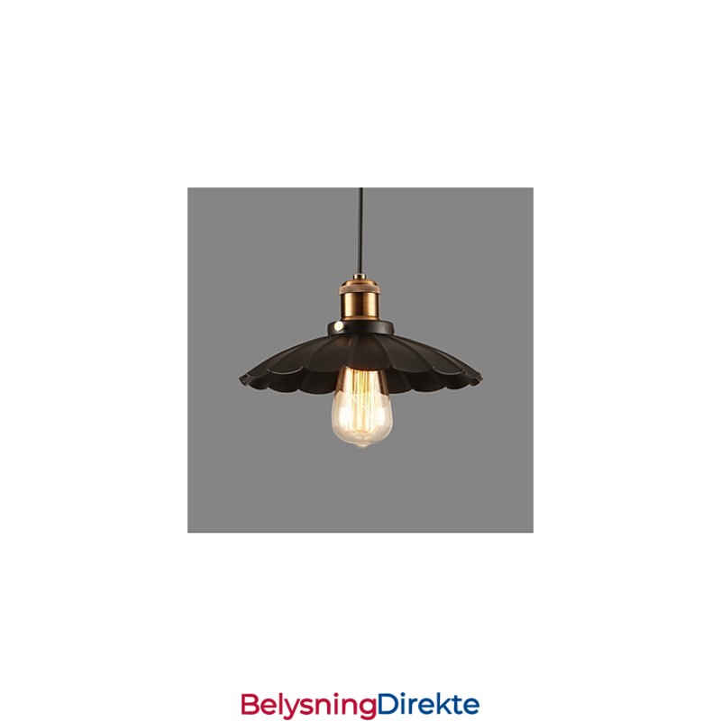 Unik Svart Paraply Vintage Smijernslysekrone