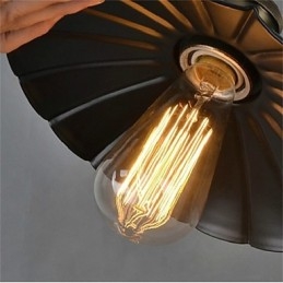 Unik Svart Paraply Vintage Smijernslysekrone