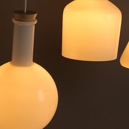 Moderne Og Kontraktsfestet Kreativ Magisk Hvit Glassflaskelinje Droplight