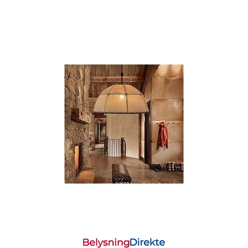 35 Cm Industriell Vindlampe I Lin, Amerikansk Landlig, Kreativ Kunst, Dråpeformet