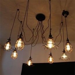 Amerikansk Landlig Retro 8-Hodet Skjønnhetsblomst Anheng