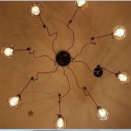 Amerikansk Landlig Retro 8-Hodet Skjønnhetsblomst Anheng