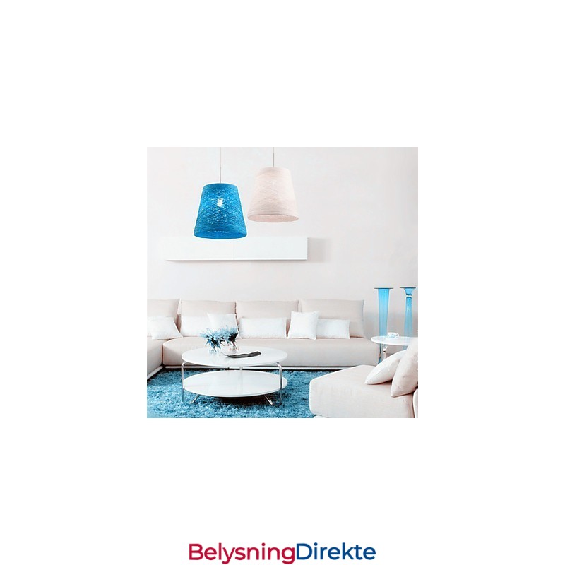 Moderne Landlig Cany Art Vevd Rotting Enkelthodet Droplight-Lampe