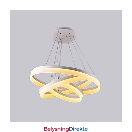 Varmt Salg Hvitfarget Akryl Moderne Hengelampe 130W