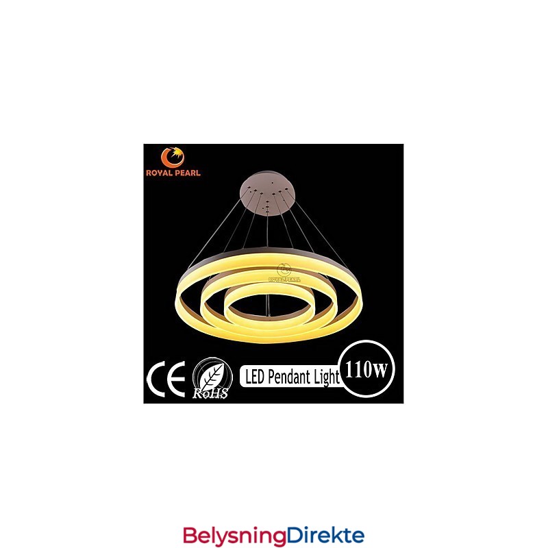 Varmt Salg Hvitfarget Akryl Moderne Hengelampe 130W