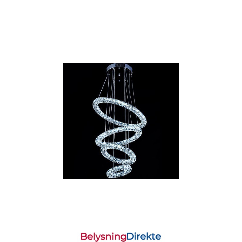 Krystallring Anhengslampe Moderne Taklysekrone Belysning Lampearmaturer Med